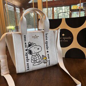 Kate Spade X Peanuts Snoopy Kip Small Tote Crossbody KM629 NWT Limited Edition